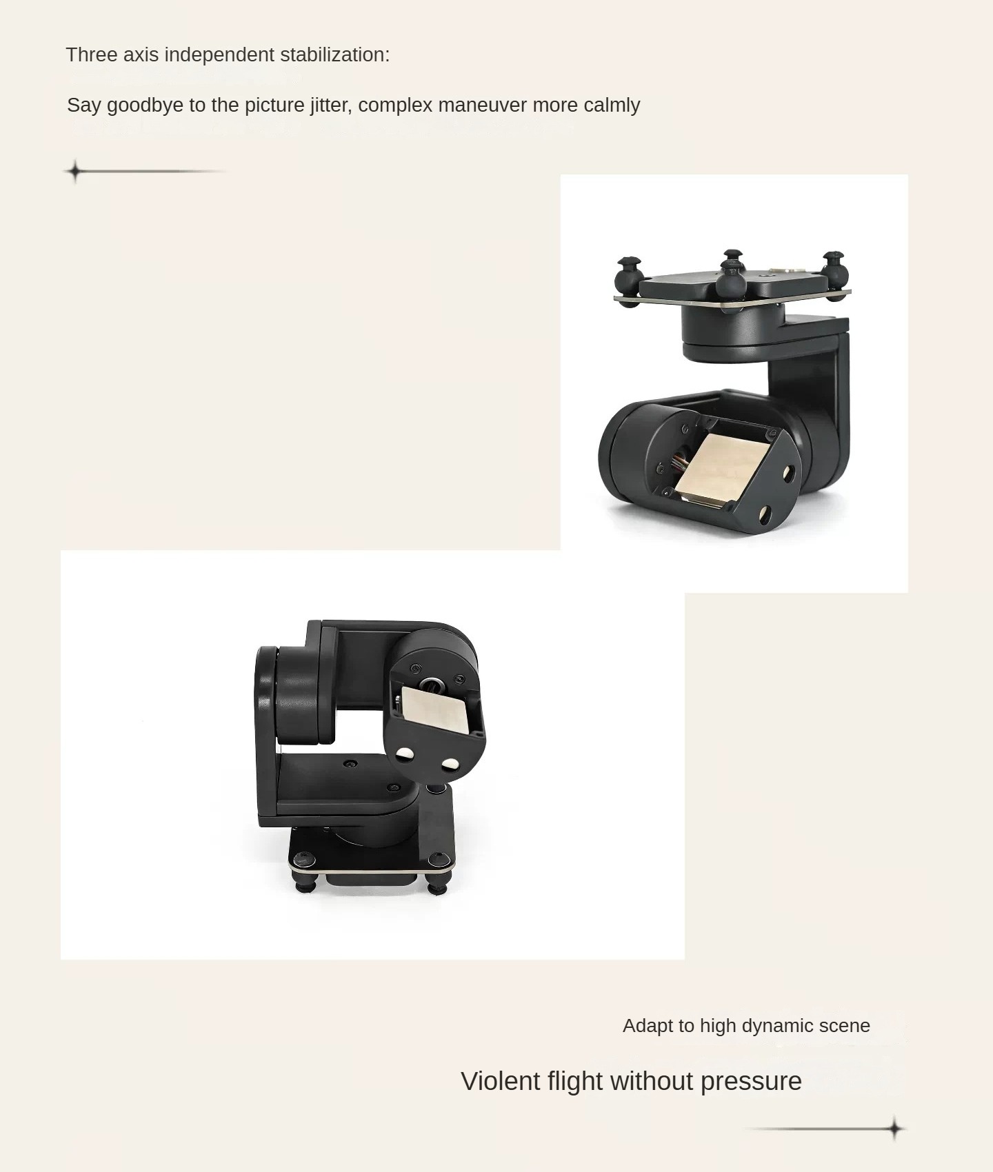 Drone Gimbal 3 Axis - طائرة سباق NCZOBOE ذات 3 محاور