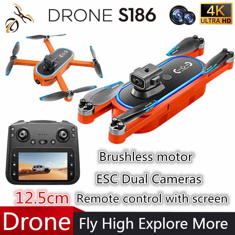 2025 S186 الطائرة بدون طيار ال - مراجعة Drone Gimbal 2 Axis وسعره