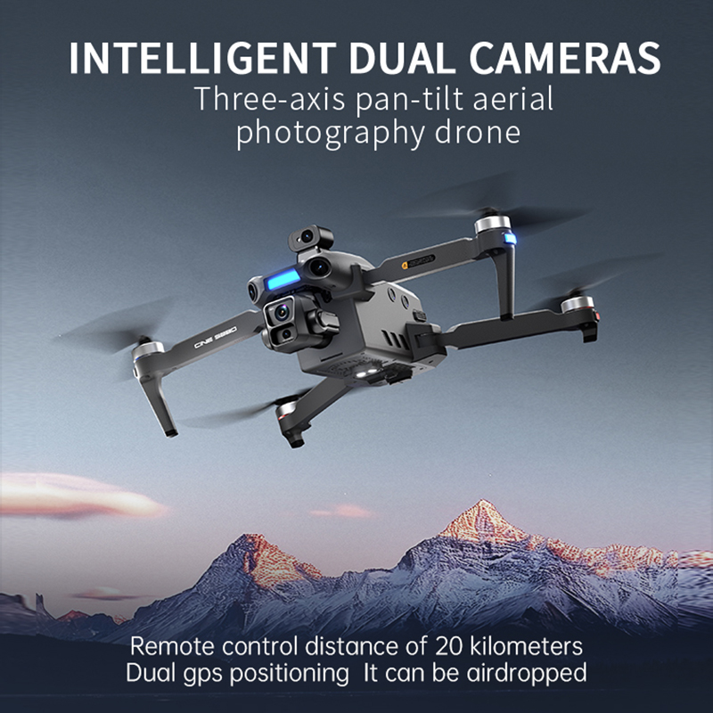 طائرة بدون طيار جديدة لعام 202 - مراجعة Drone Gimbal 3 Axis وسعره