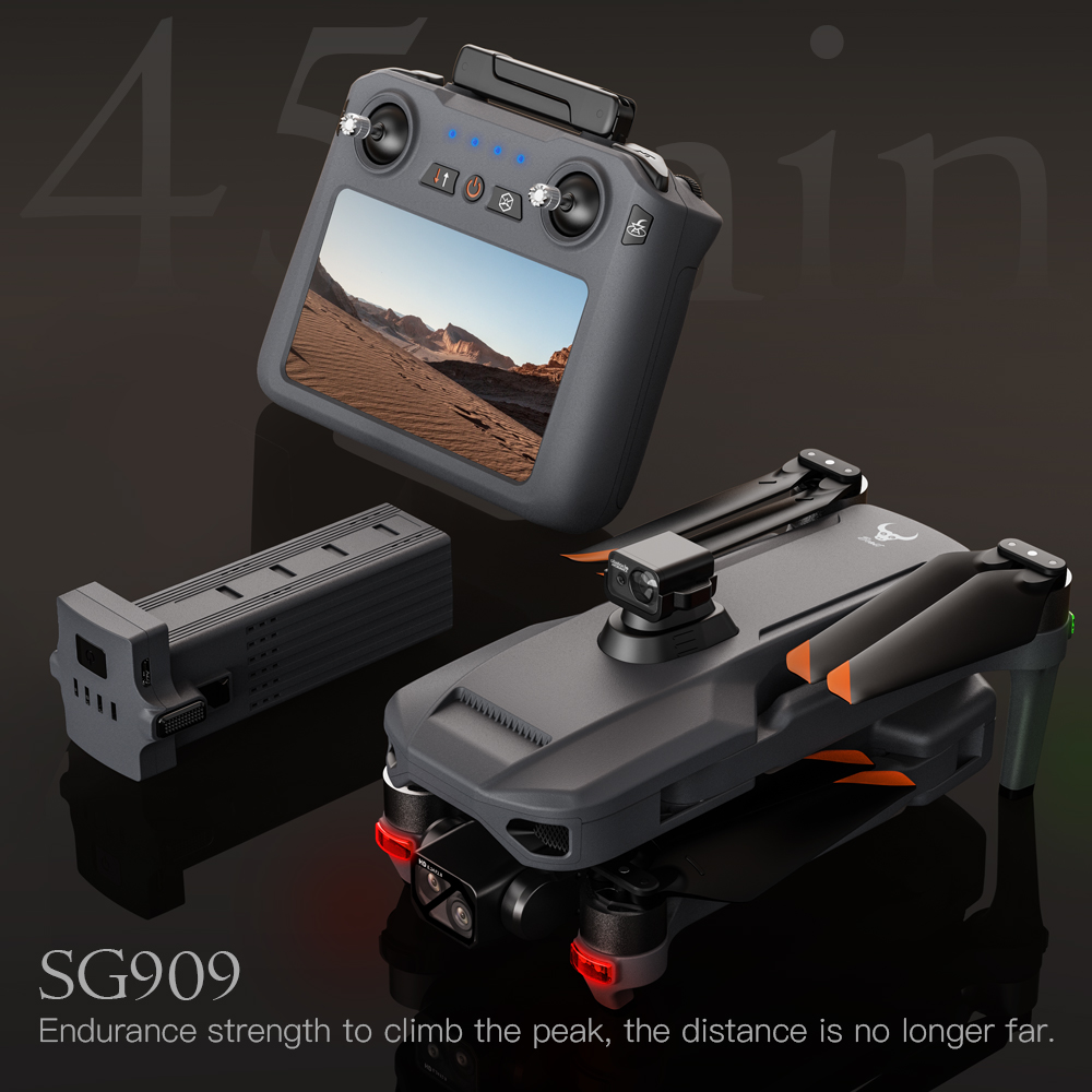 طائرة بدون طيار Teeggi SG909 M - مراجعة Drone Gimbal 3 Axis وسعره