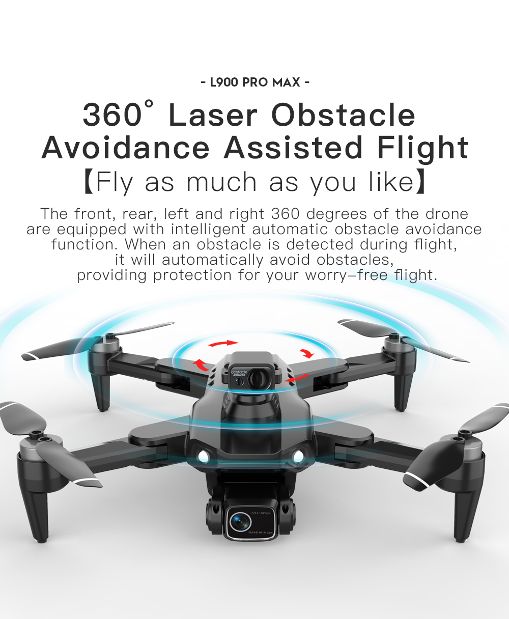 LYZRC L900 PRO MAX تجنب العوائ - مراجعة Drone Gimbal 2 Axis وسعره