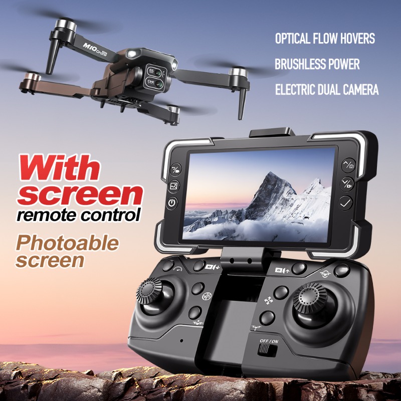 طائرة بدون طيار M10 مع كاميرا  - مراجعة Drone Gimbal 2 Axis وسعره